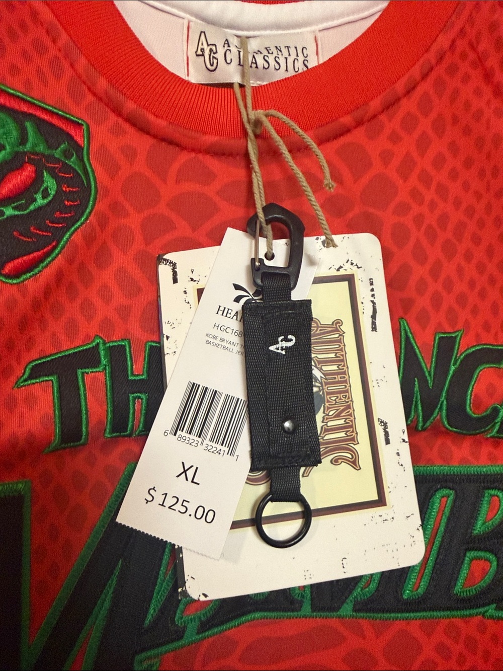 🏀🐍🎅🏾🐍🏀 Kobe Bryant "The Grinch Mamba"  Jersey - Size XL - Picture 3 of 5
